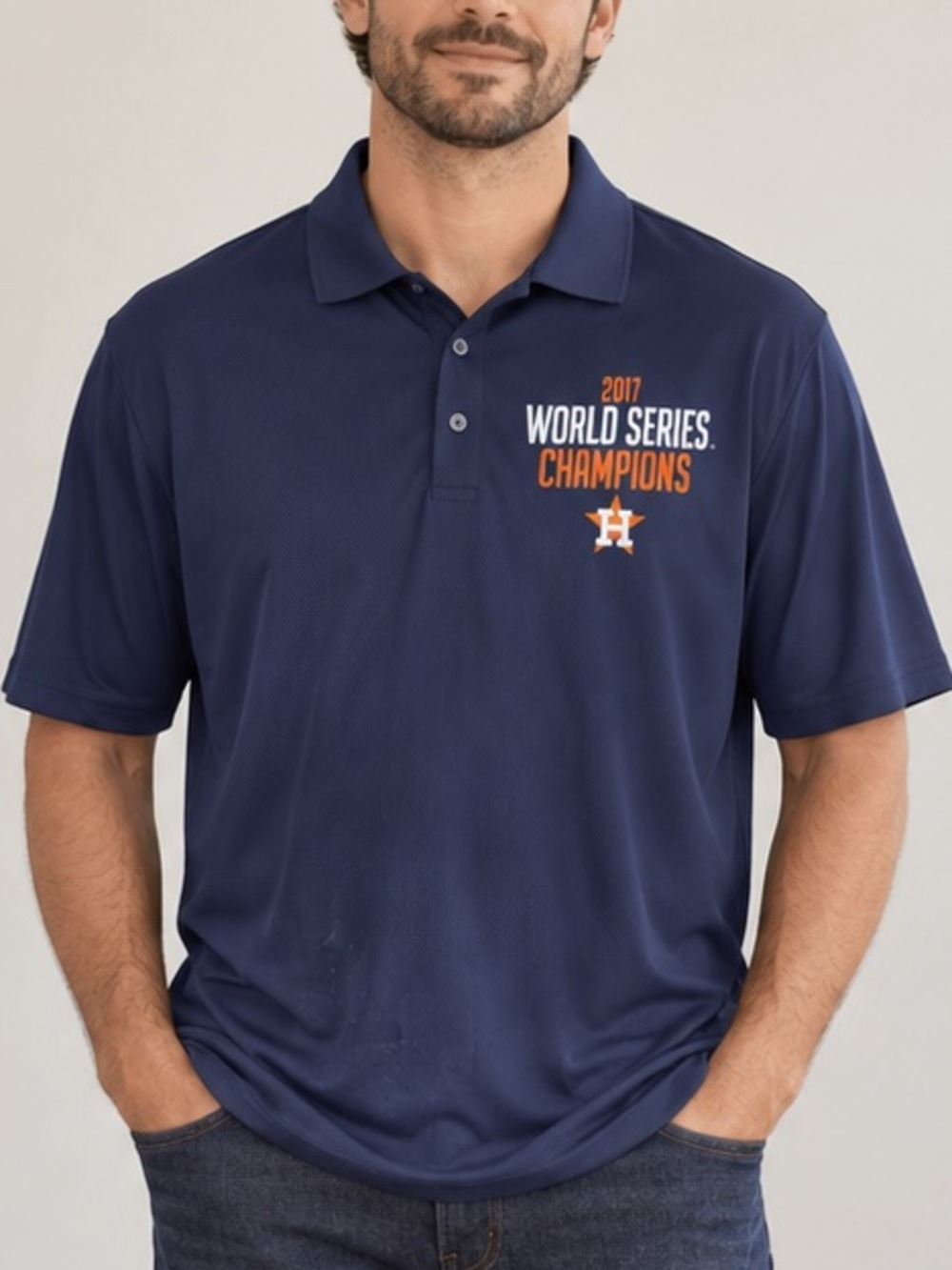 2017 Houston Astros World Series Champions Dunbrooke Polo CL